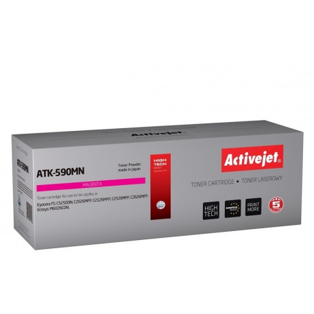 Activejet ATK-590MN toonerikassett (asendus Kyocera TK-590M; Supreme; 5000 lehte; magenta)