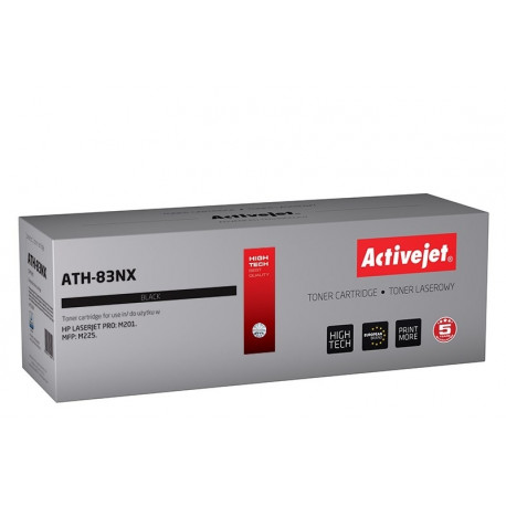 Activejet toonerkassett ATH-83NX asendab HP 83X CF283X Supreme 2400 pages, must