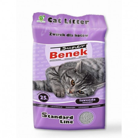 Certech Super Benek Standard Lavender - Cat Litter Clumping 25 l (20 kg)