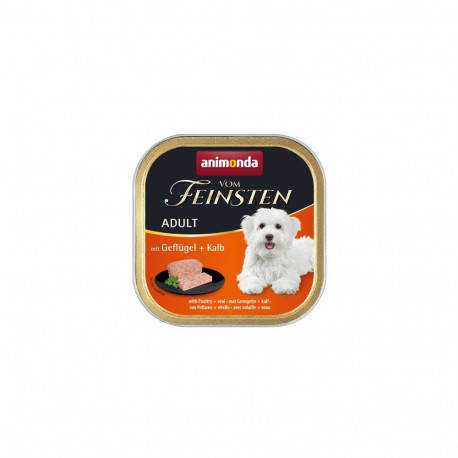 ANIMONDA Vom Feinsten Adult Poultry and veal - wet dog food - 150g