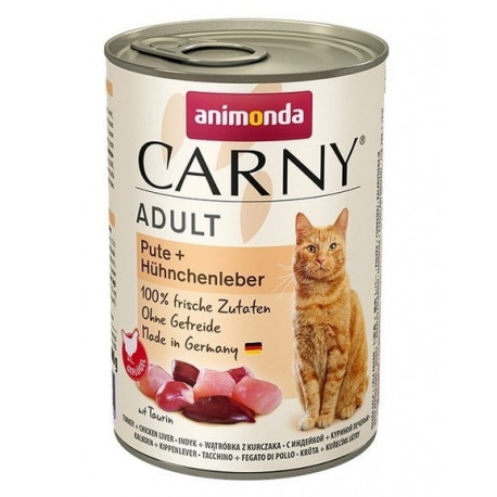 ANIMONDA Cat Carny Adult kalkun kanamaksaga märg kassitoit 400 g