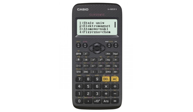 CASIO teaduslik kalkulaator FX 82CEX must, 12-kohaline ekraan