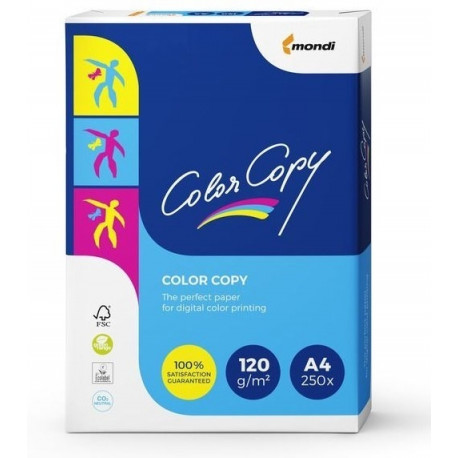 Paper copier office Mondi Color Copy 8687A12 (A4; 120 g/m2; 250 pcs. sheets; paper white; satin)