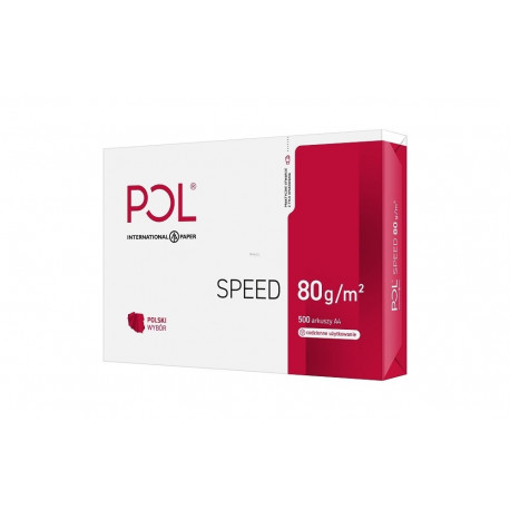 Paper copier office POLSPEED (A4; 80g/m2; 500 sheets; paper white; matte)