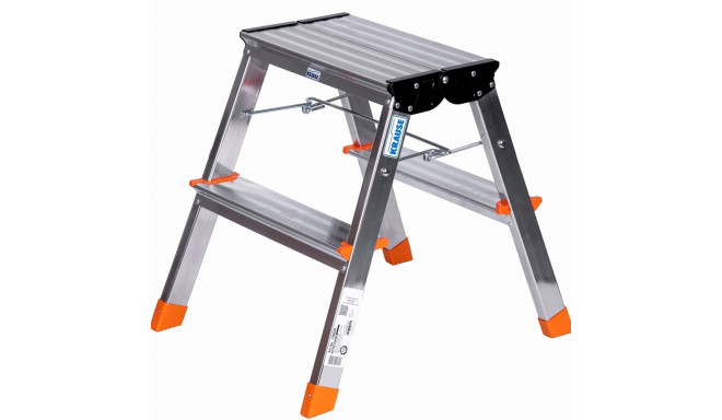 Krause Folding Step Treppy silver