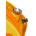 Goobay Portable RJ45 Network Cable Reel Extension, orange, 90m