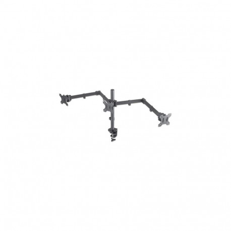 Manhattan Triple Desk Mount for TV & Monitors, For screens: 10" to 27", Clamp Assembly