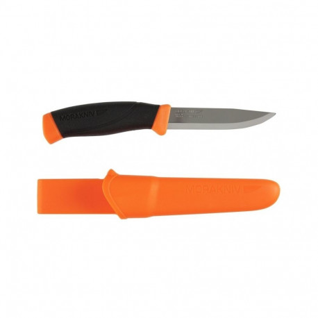 Morakniv Companion õuenuga – oranž käepide, 2,5 mm roostevabast terasest tera, tupp