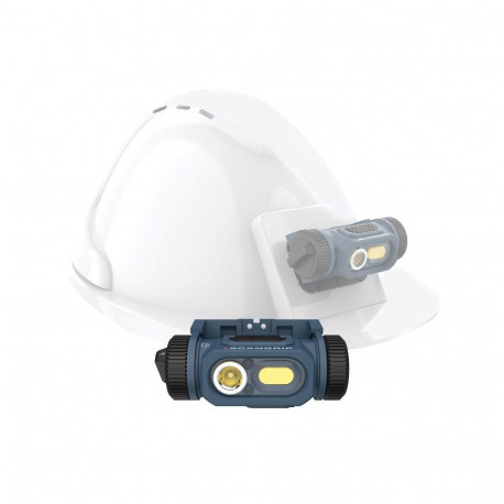 Rechargeable 150lm LED work light with sensor and helmet mounting, IP54