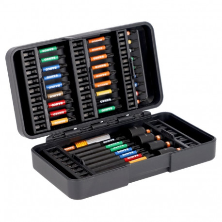 Lööktorsioonbittide komplekt Phillips/Pozidriv/TORX jaoks, 40 tk