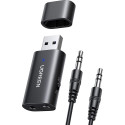Ugreen saatja/vastuvõtja Bluetooth 5.0 juhtmevaba audioadapter 3.5 mm mini jack must (CM523 60300)