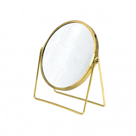 MAKE-UP MIRROR SUMMER S GOLD STEEL/GLASS