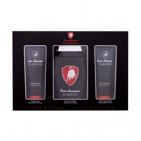 Lamborghini Classico Eau de Toilette (125ml) (Edt 125 ml + Shower Gel 100 ml + Aftershave Balm 100 m