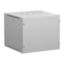 NETRACK 019-090-66-021 Netrack wall/hanging cabinet 19,9U/600 mm,glass door,grey,remov. side pan.
