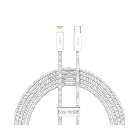 Cable USB C - iP Lightning 1m 20W White Dynamic Baseus