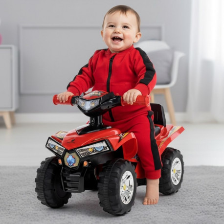 Jeździk dla dziecka na roczek Quad czerwony