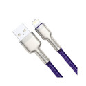 USB cable for Lightning Baseus Cafule, 2.4A, 1m (purple)