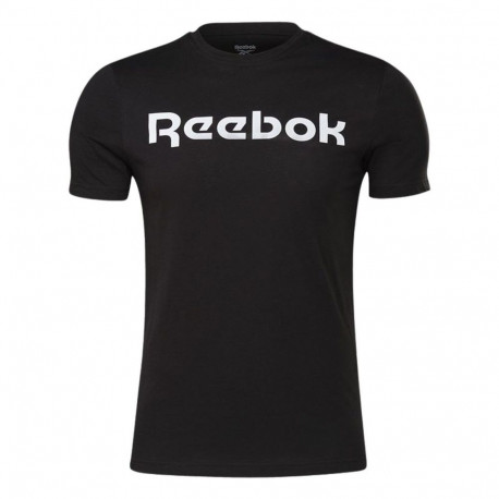 Lühikeste varrukatega T-särk, meeste Reebok Graphic Series Linear Logo Must - 2XL