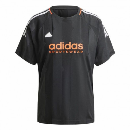 Lühikeste varrukatega T-särk, naiste Adidas Tiro Cut Must