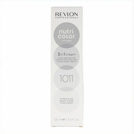 Permanent Colour Creme Revlon Nutri Color 1011 - Intense Silver Nº 1011 Intense Silver 100 ml 3-in-1