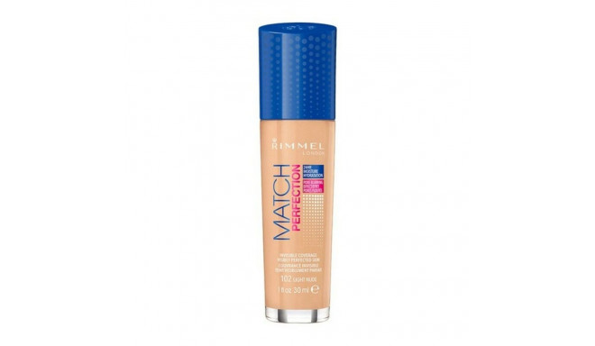 Liquid Make Up Base Match Perfection Rimmel London (30 ml) - 101 - classic ivory 30 ml