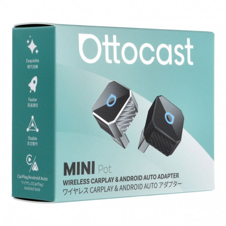 Wireless car adapter OTTOCAST Mini Cube T3 silver