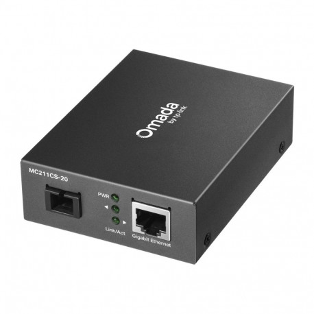 TP-Link Omada MC211CS-20 võrgumeedia konverter 1000 Mbit/s 1310 nm üherežiimiline must