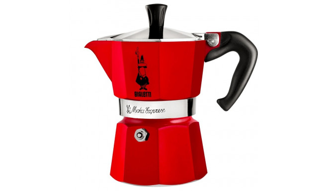 Red Bialetti Moka Espress Coffee Maker