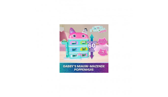Gabby's Dollhouse : The Movie, Gabby’s Meow-mazing Dollhouse, with Toy Figure &amp; Dol