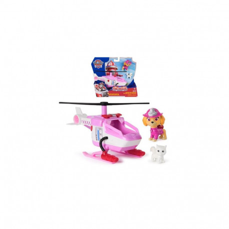 PAW Patrol Fire Rescue: Skye Rescue Fire Chopper with Action Figure, Kitty Friend & Toy Helicopt