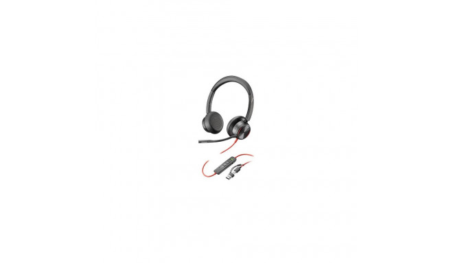 HP Poly Blackwire 8225 Stereo USB-C Headset +USB-C/A Adapter