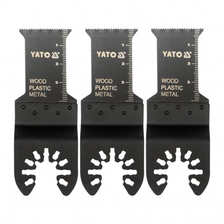 Yato YT-34684 Plunge cutting saw blade for oscillating multitool, 3 pcs, 28.5 mm, 40 mm, trapezoidal