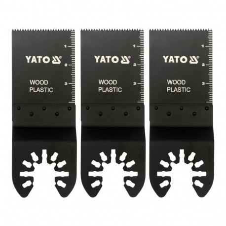 Yato YT-34685 sukelduslõike saeleht HCS, 34mm, 40mm, 3tk, kiirvahetus, ühilduv Bosch OIS