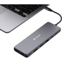 Verbatim USB-C 13in1 - 2xHDMI/DP/Eternet/6xUSB-A/Jack 3.5mm/2xUSB-C alumiinium