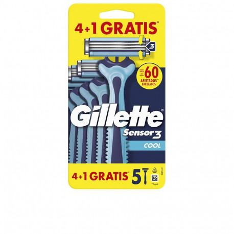 GILLETTE SENSOR3 COOL cuchilla afeitar desechables 4 u