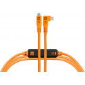 Tether Tools cable USB-C - USB-C TetherPro Optima 10G Right Angle 3m, orange