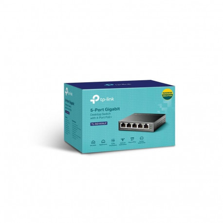 Networking Equipment - TP-LINK TL-SG1005LP 5-Port Gigabit Switch 4 PoE+ 40W