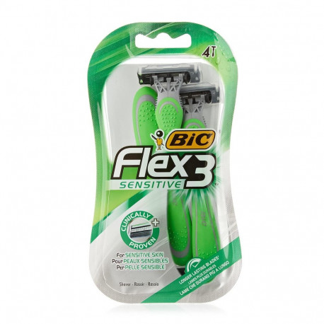 BIC FLEX 3 SENSITIVE CUCHILLAS DE AFEITADO PACK 4UN