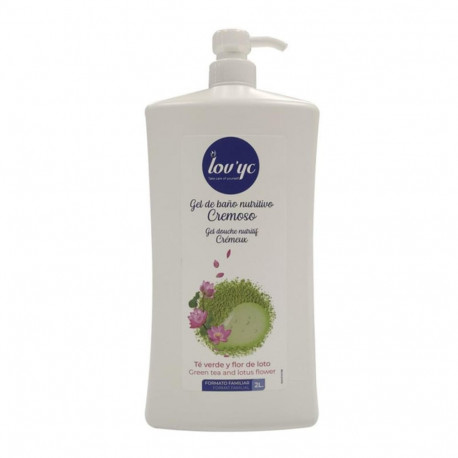 LOVYC TE VERDE Y FLOR DE LOTO GEL DE BAÑO NUTRITIVO 2000ML