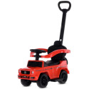 Jeździk pchacz chodzik dla dziecka Mercedes Benz G Klasa z popychaczem czerwony