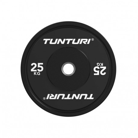 Raskusketas TUNTURI Platinum Bumper Plate, must, 50mm, 25 kg