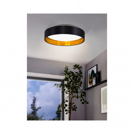 plafond LED Maserlo 38 cm 99539 must/kuld