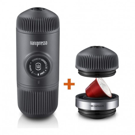 WACACO NANOPRESSO GREY rankinis maltos kavos aparatas + NS Adapter, pilka