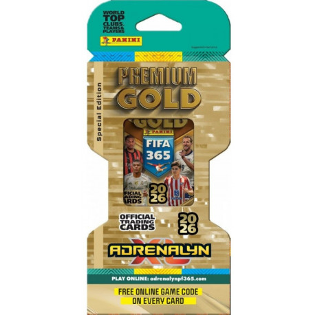 Panini football cards FIFA 365 2026 Blister Premium Gold