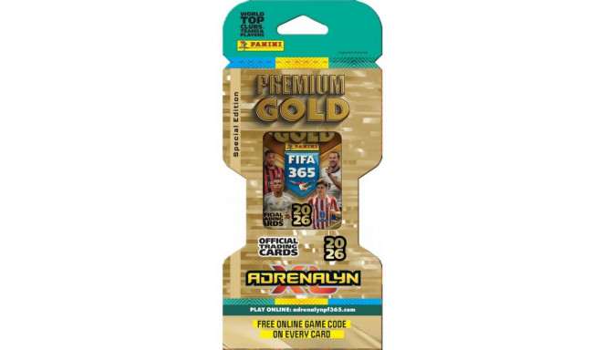 Panini jalgpallikaardid FIFA 365 2026 Blister Premium Gold