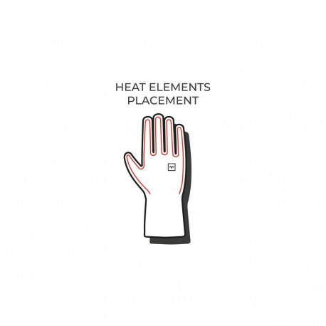 Heat Experience HeatX Heated Nordic Gloves S Black