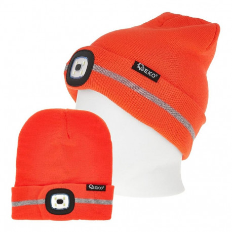 Geko LED Head Light Winter Hat G90408, 150 lumens, acrylic, removable light, universal size, applica