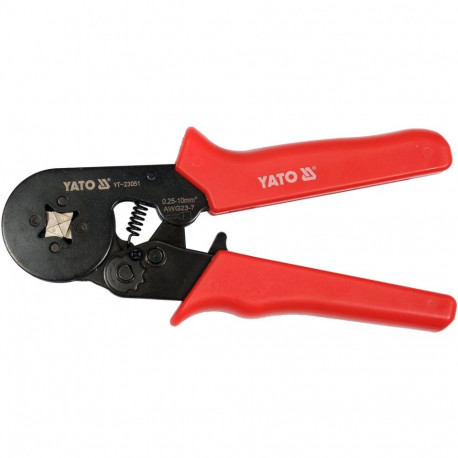 Yato YT-23051 Crimping Pliers, 175mm, 0.25-10mm², ratchet, steel, CrV