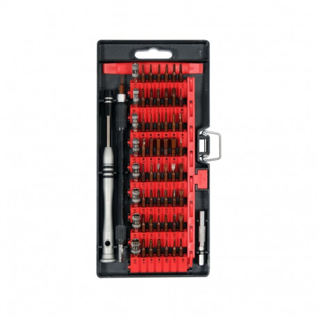 Yato mobiiltelefoni remonditööriistade komplekt YT-25760, 61 tk, S2 teras, alumiinium käepide, 1/4" 