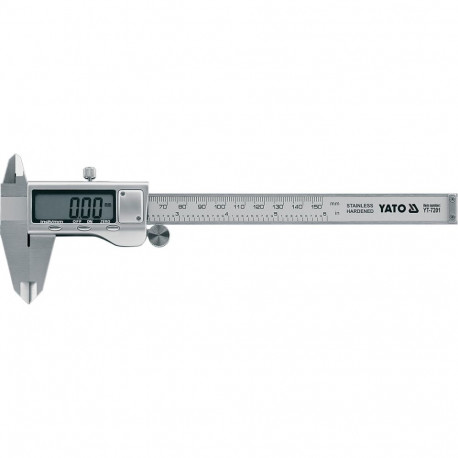 Yato YT-7201 digital caliper, 0-150mm, 0.02mm accuracy, LCD display, stainless steel